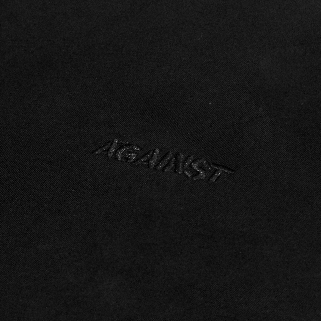 Against Beefy Black Oversize 16s Tshirt