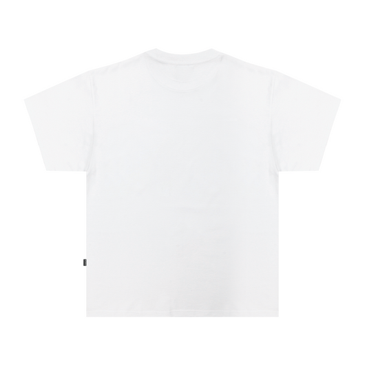 Against Beefy White Oversize 16s Tshirt