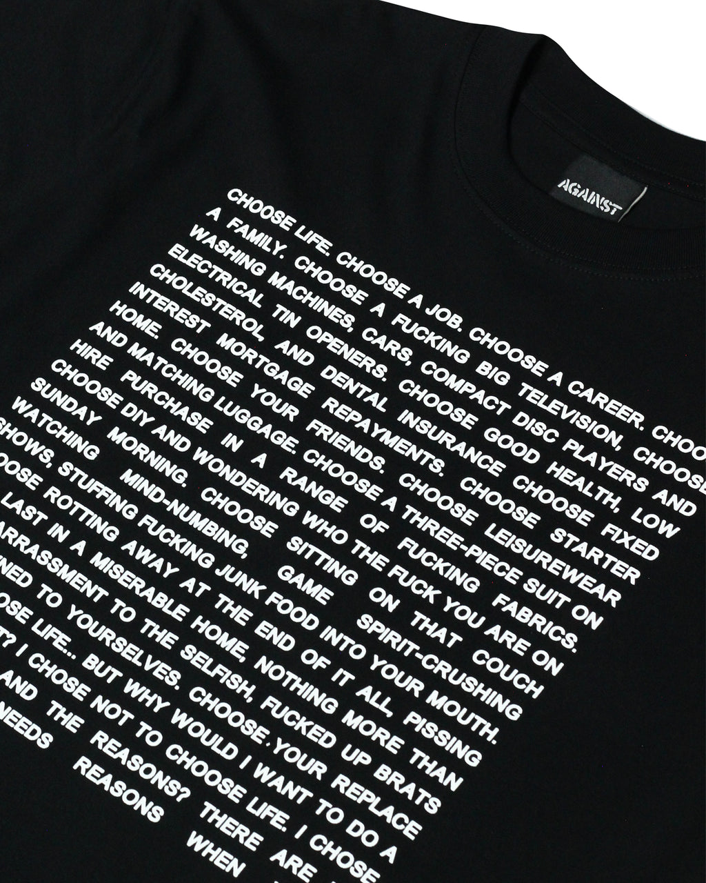 Oversize Against Tshirt - Choose Life Tees 20s