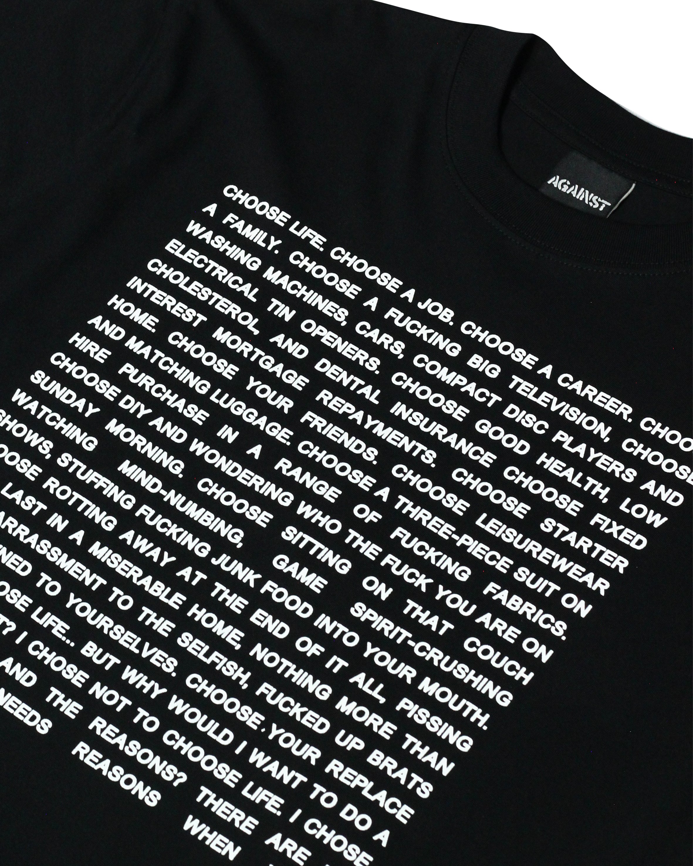 Oversize Against Tshirt - Choose Life Tees 20s